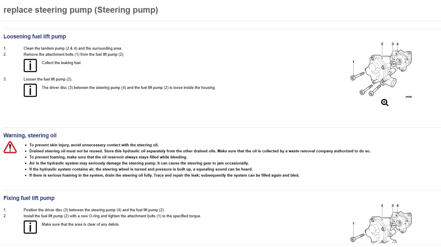 Power steering pump